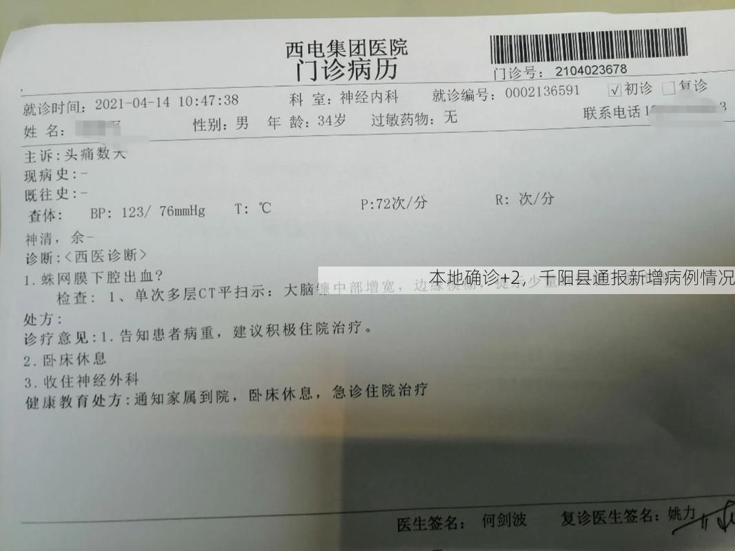 本地确诊+2,千阳县通报新增病例情况