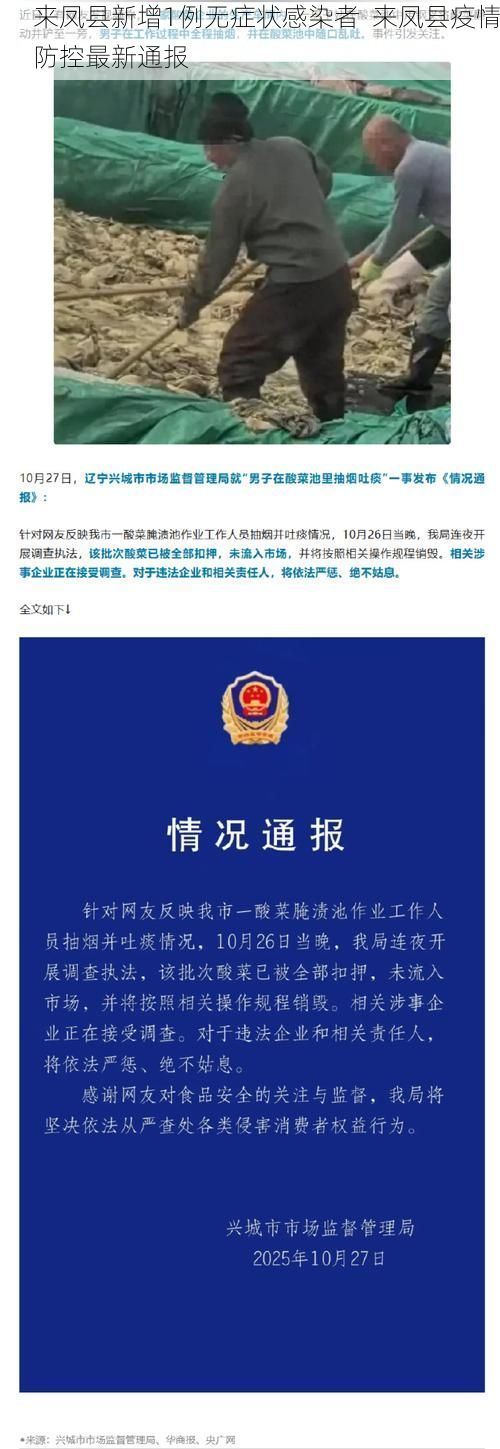 来凤县新增1例无症状感染者  来凤县疫情防控最新通报