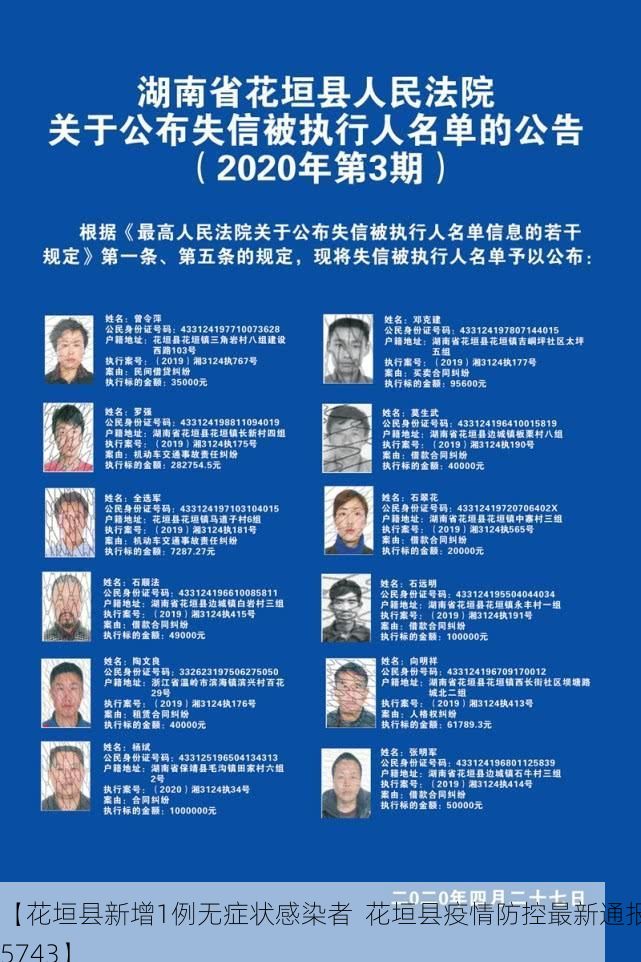 【花垣县新增1例无症状感染者 花垣县疫情防控最新通报_55743】