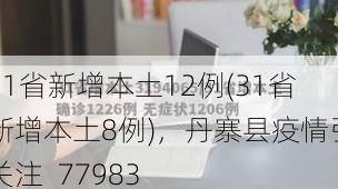 31省新增本土12例(31省新增本土8例),丹寨县疫情引关注_77983