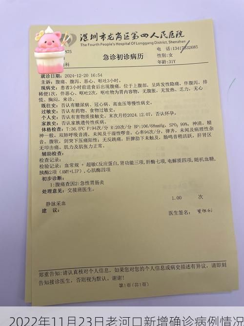 2022年11月23日老河口新增确诊病例情况