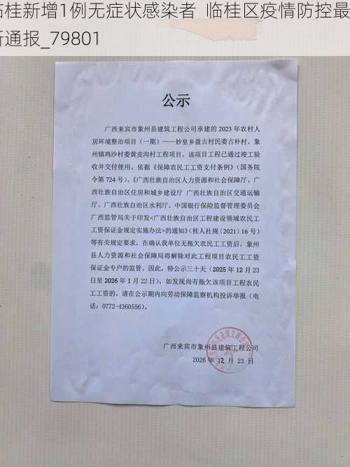 临桂新增1例无症状感染者 临桂区疫情防控最新通报_79801