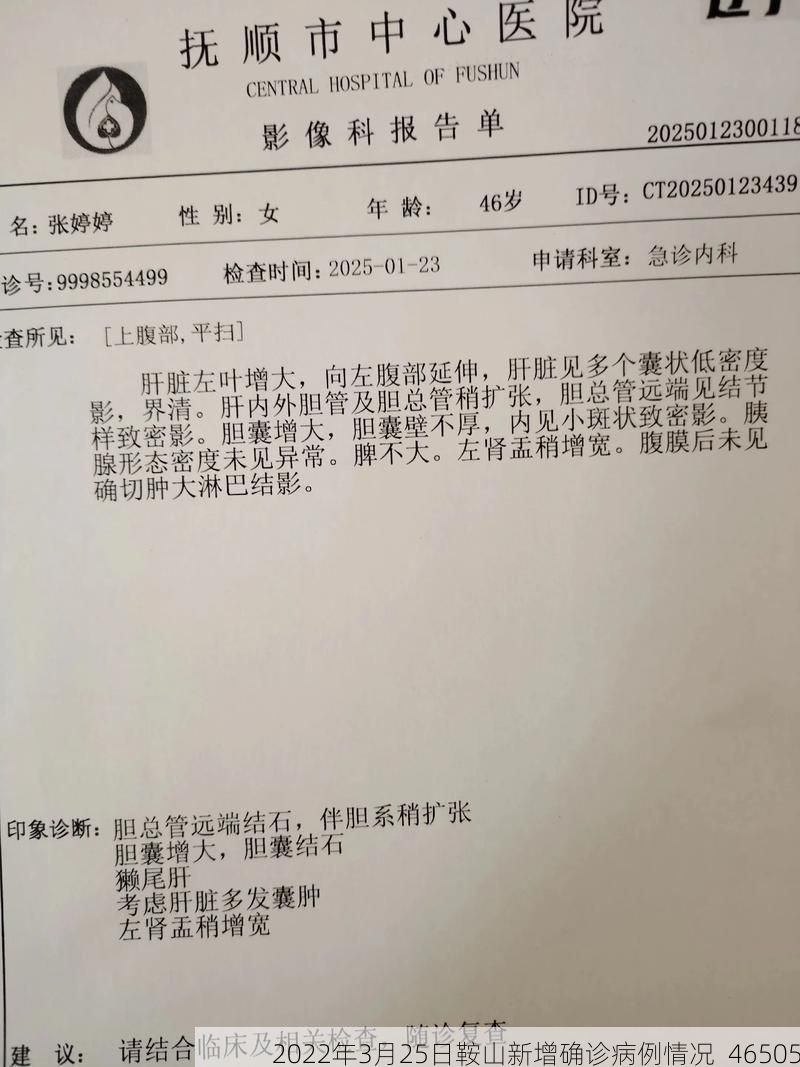 2022年3月25日鞍山新增确诊病例情况_46505