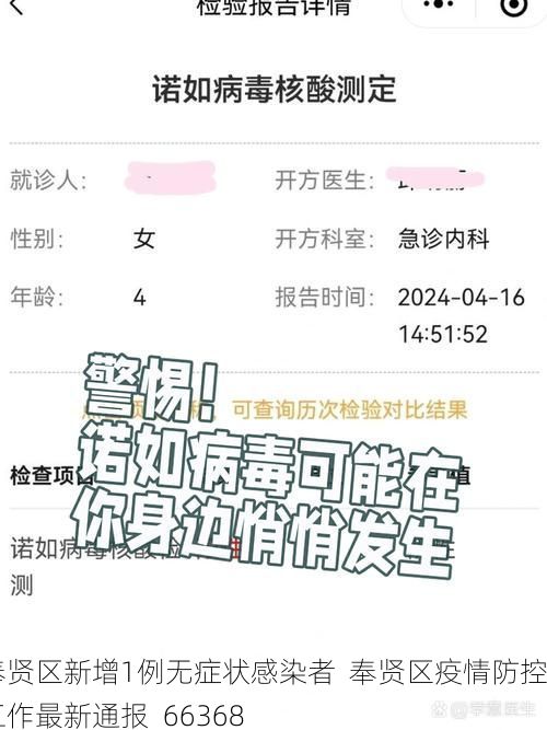 奉贤区新增1例无症状感染者  奉贤区疫情防控工作最新通报_66368