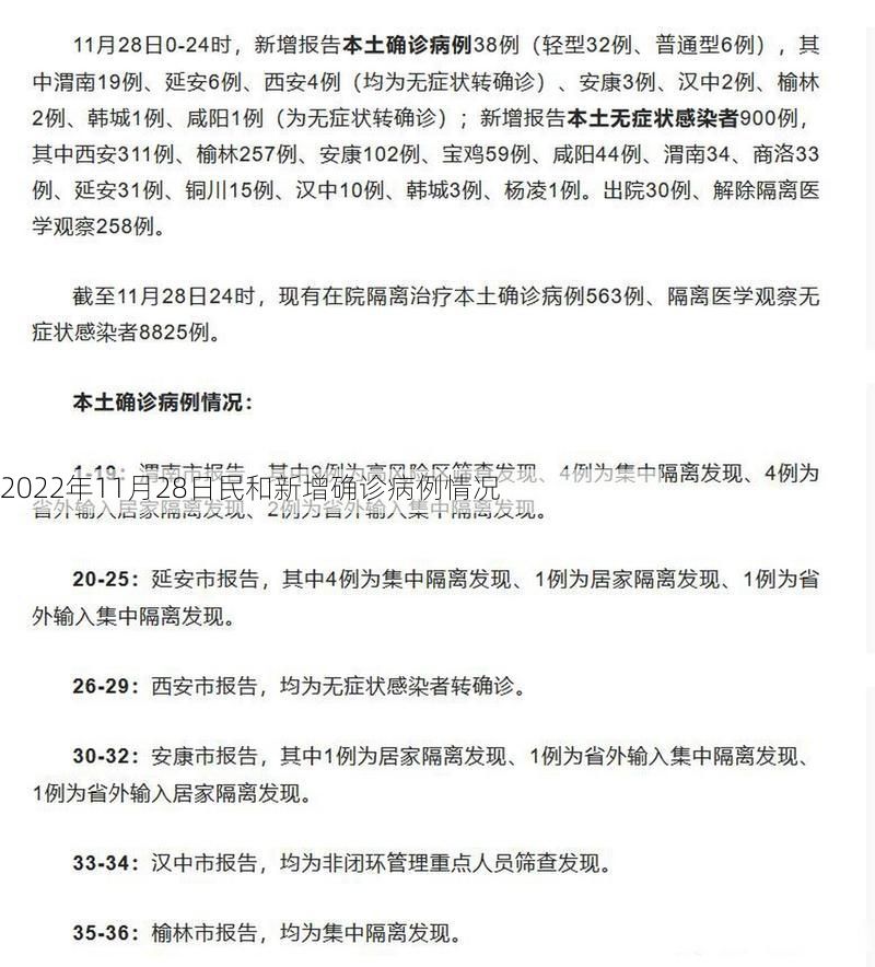 2022年11月28日民和新增确诊病例情况