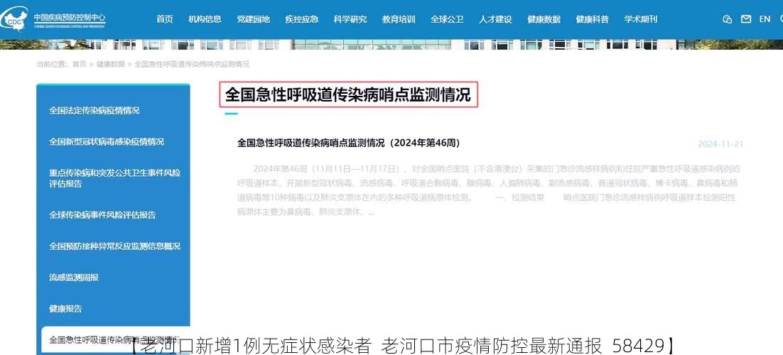 【老河口新增1例无症状感染者 老河口市疫情防控最新通报_58429】