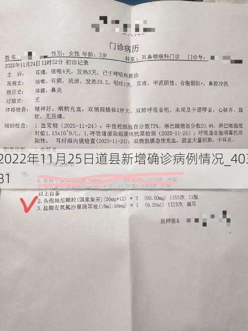 2022年11月25日道县新增确诊病例情况_40381