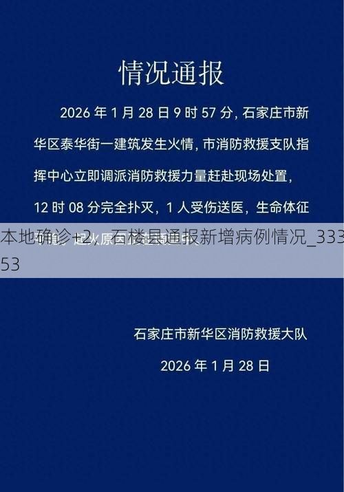 本地确诊+2，石楼县通报新增病例情况_33353