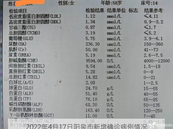 2022年4月17日阳泉市新增确诊病例情况