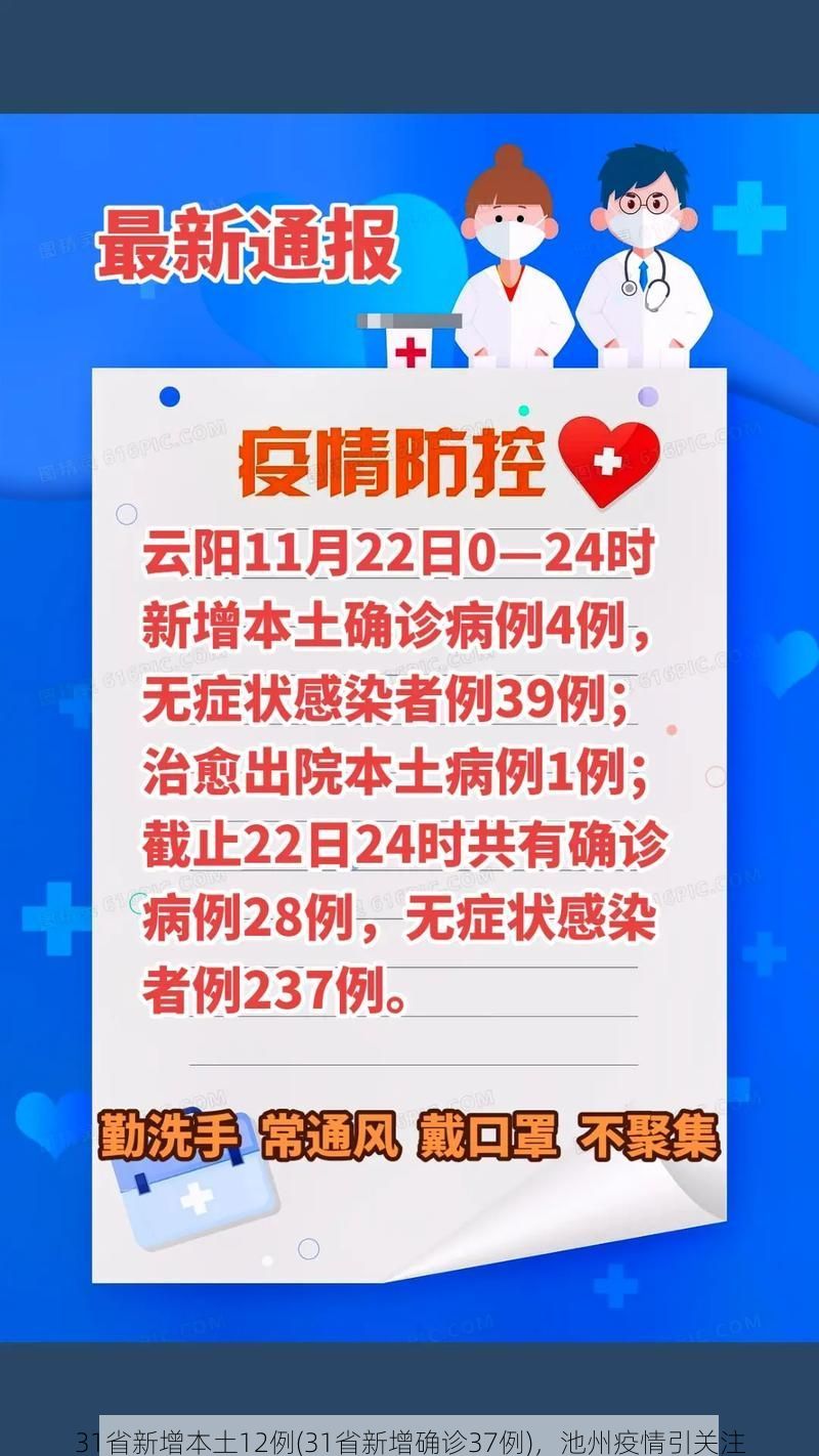 31省新增本土12例(31省新增确诊37例)，池州疫情引关注