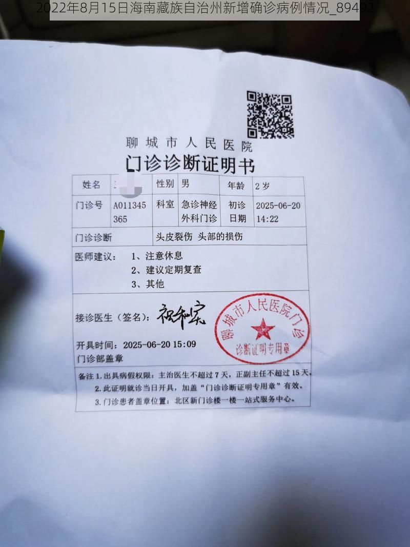 2022年8月15日海南藏族自治州新增确诊病例情况_89492