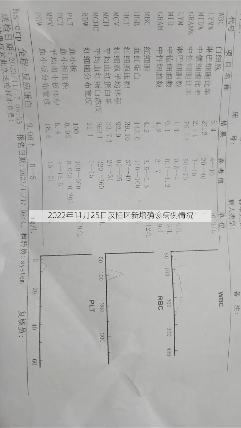 2022年11月25日汉阳区新增确诊病例情况