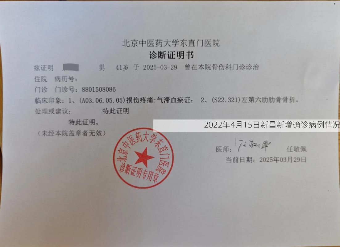 2022年4月15日新昌新增确诊病例情况