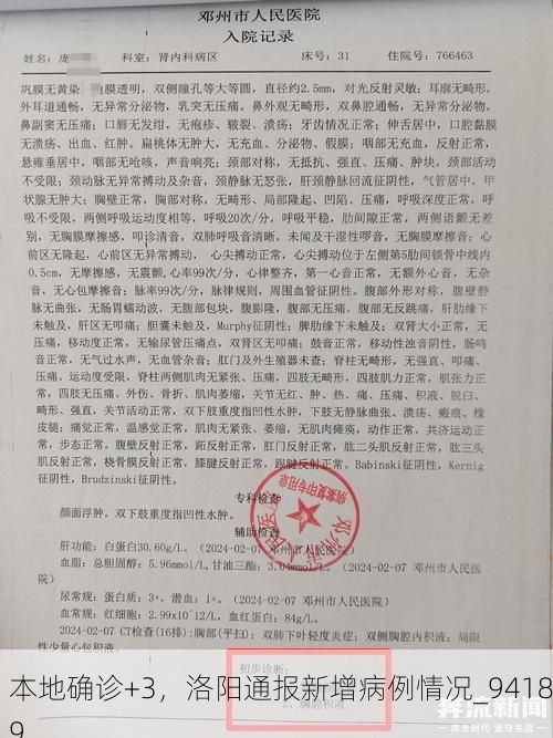 本地确诊+3，洛阳通报新增病例情况_94189