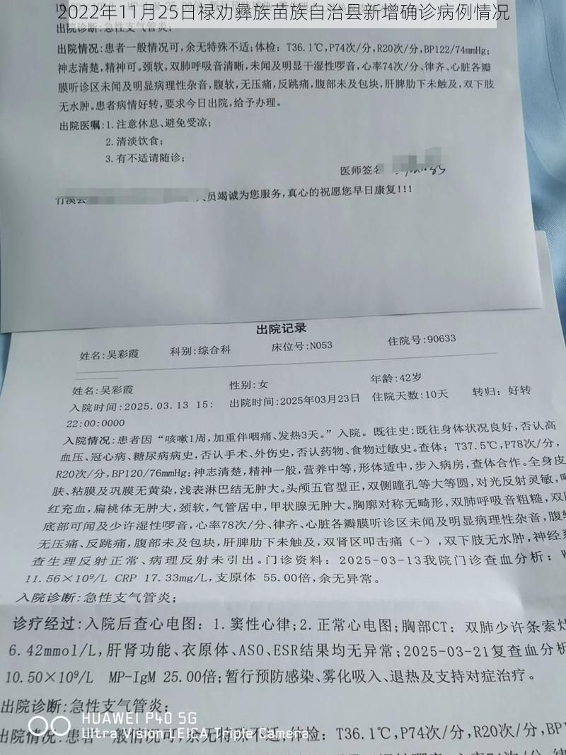 2022年11月25日禄劝彝族苗族自治县新增确诊病例情况