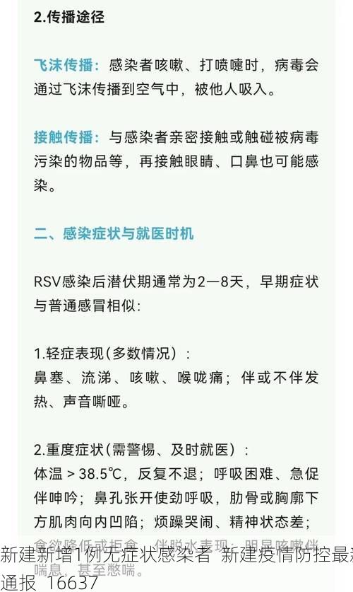 新建新增1例无症状感染者  新建疫情防控最新通报_16637