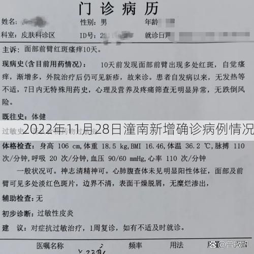 2022年11月28日潼南新增确诊病例情况