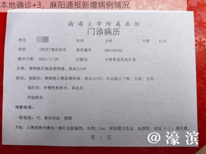 本地确诊+3，麻阳通报新增病例情况