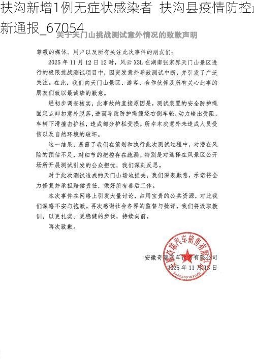 扶沟新增1例无症状感染者  扶沟县疫情防控最新通报_67054