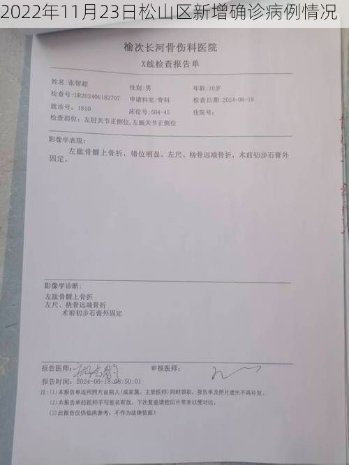2022年11月23日松山区新增确诊病例情况