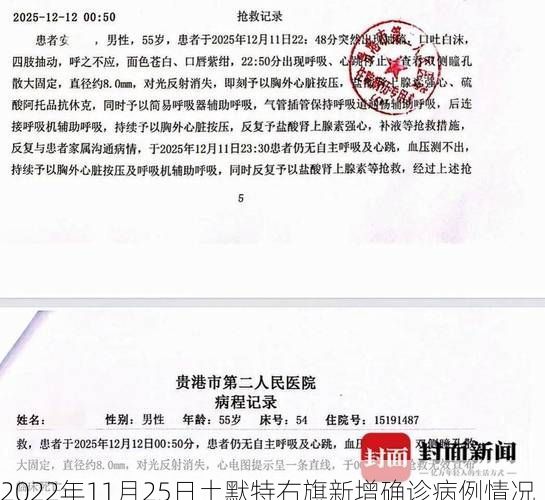 2022年11月25日土默特右旗新增确诊病例情况