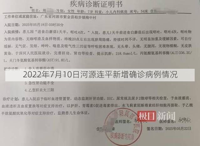 2022年7月10日河源连平新增确诊病例情况