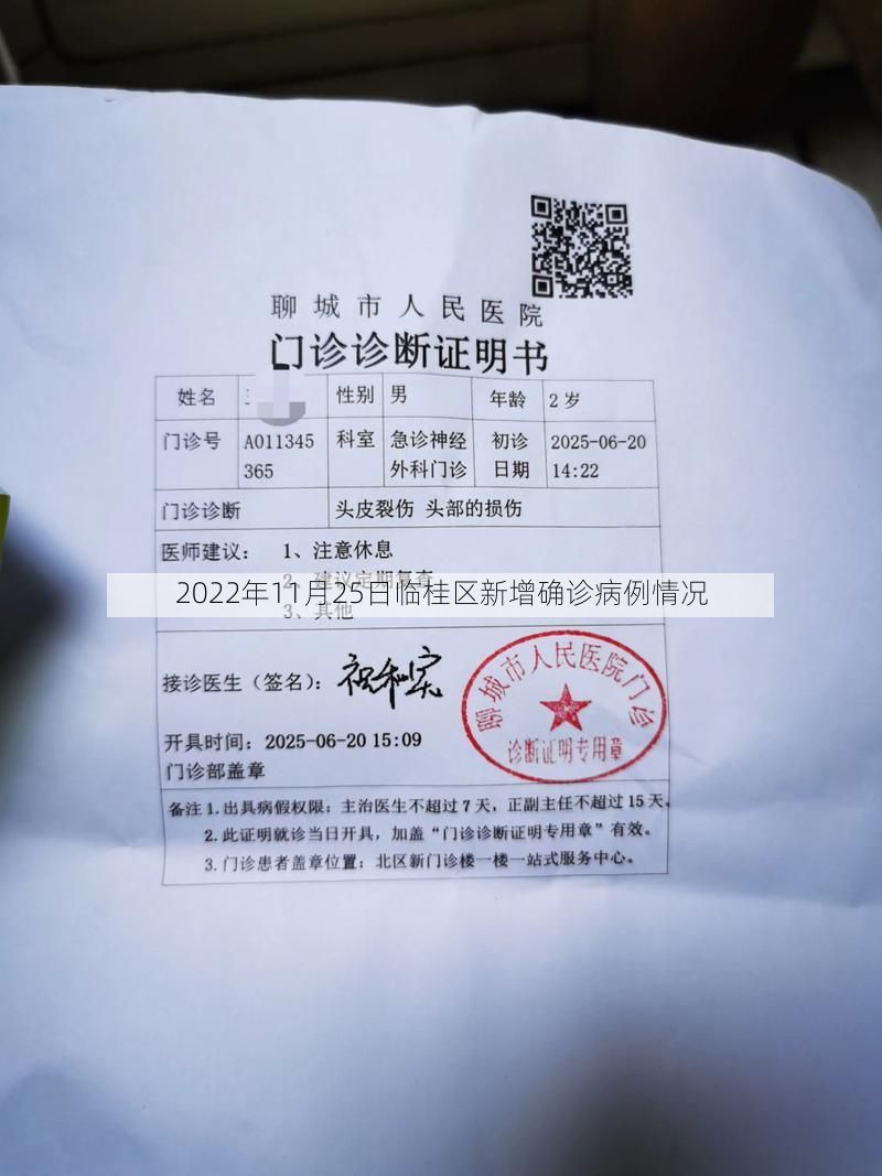 2022年11月25日临桂区新增确诊病例情况