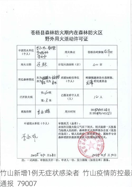 竹山新增1例无症状感染者 竹山疫情防控最新通报_79007