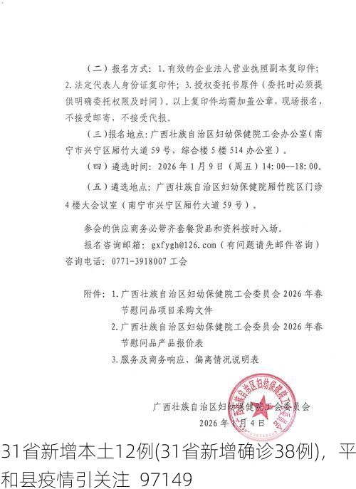 31省新增本土12例(31省新增确诊38例)，平和县疫情引关注_97149