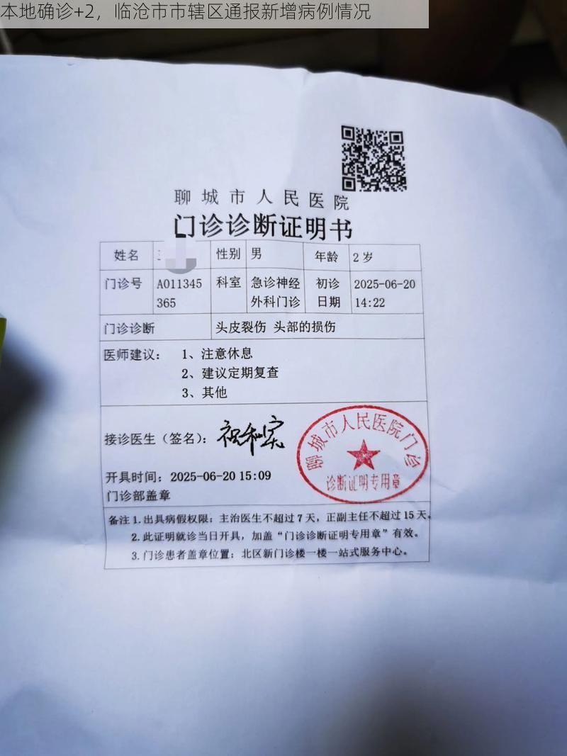 本地确诊+2，临沧市市辖区通报新增病例情况