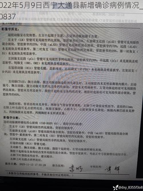 2022年5月9日西宁大通县新增确诊病例情况_70837