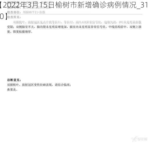 【2022年3月15日榆树市新增确诊病例情况_31430】