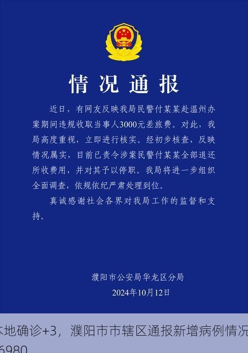 本地确诊+3，濮阳市市辖区通报新增病例情况_76980