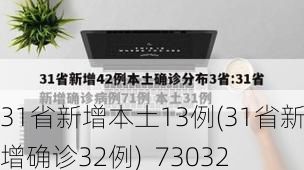31省新增本土13例(31省新增确诊32例)_73032