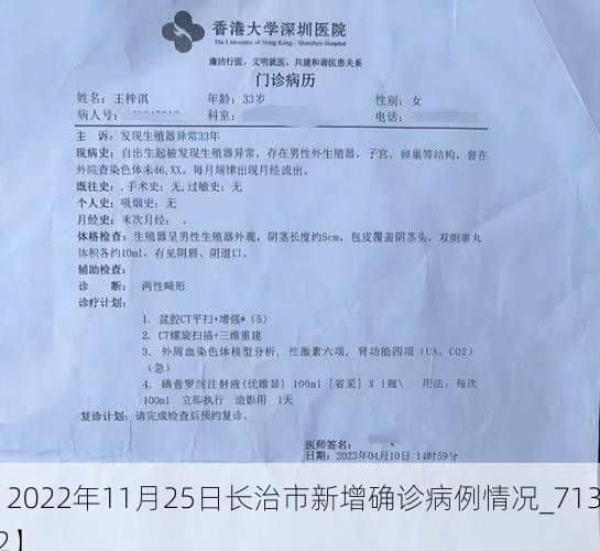 【2022年11月25日长治市新增确诊病例情况_71302】