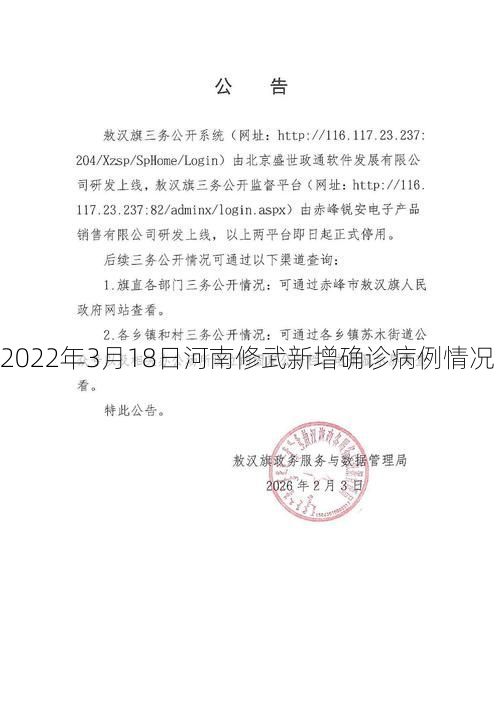 2022年3月18日河南修武新增确诊病例情况