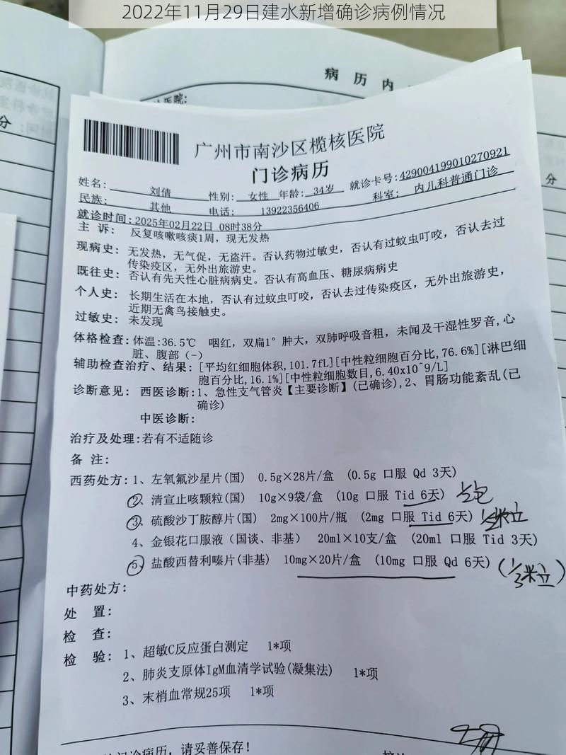 2022年11月29日建水新增确诊病例情况