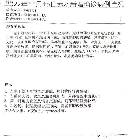 2022年11月15日赤水新增确诊病例情况