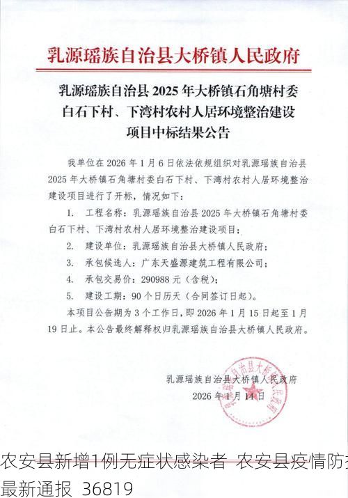 农安县新增1例无症状感染者  农安县疫情防控最新通报_36819
