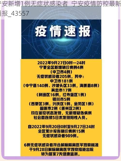 宁安新增1例无症状感染者  宁安疫情防控最新通报_43557