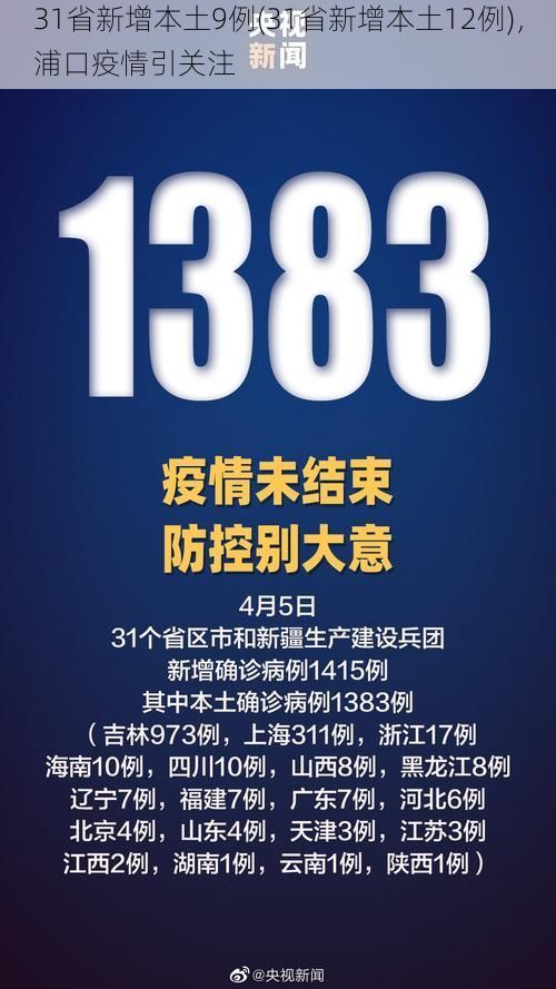 31省新增本土9例(31省新增本土12例)，浦口疫情引关注