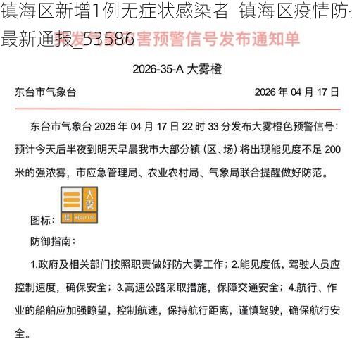 镇海区新增1例无症状感染者  镇海区疫情防控最新通报_53586