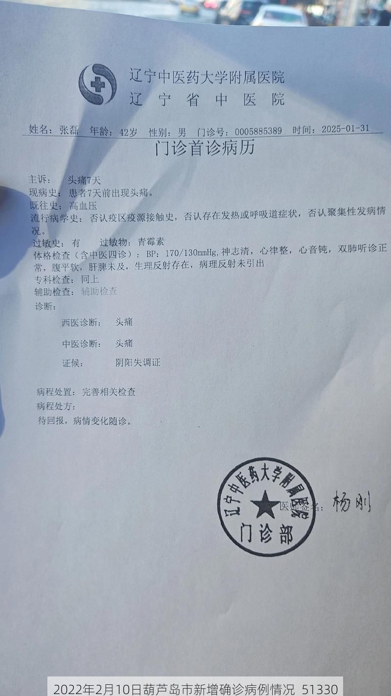 2022年2月10日葫芦岛市新增确诊病例情况_51330