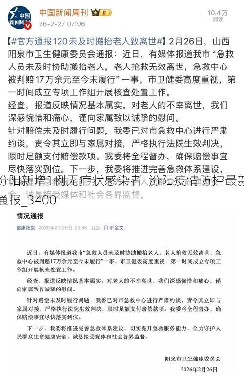 汾阳新增1例无症状感染者  汾阳疫情防控最新通报_3400