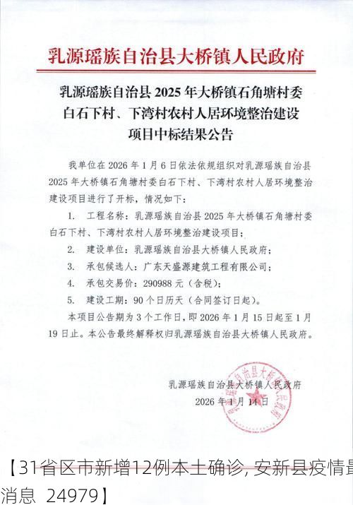 【31省区市新增12例本土确诊, 安新县疫情最新消息_24979】