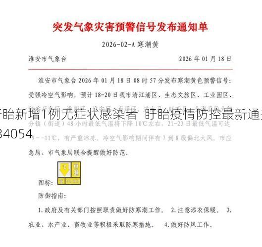 盱眙新增1例无症状感染者  盱眙疫情防控最新通报_34054