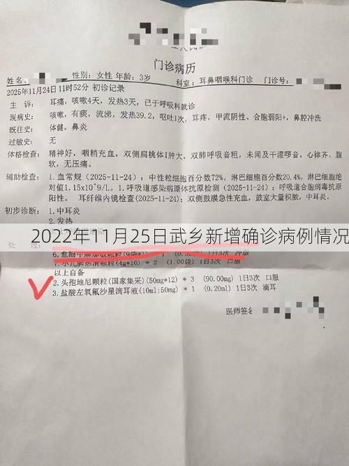 2022年11月25日武乡新增确诊病例情况