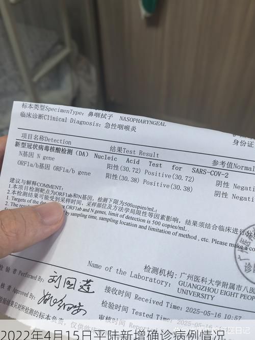 2022年4月15日平陆新增确诊病例情况