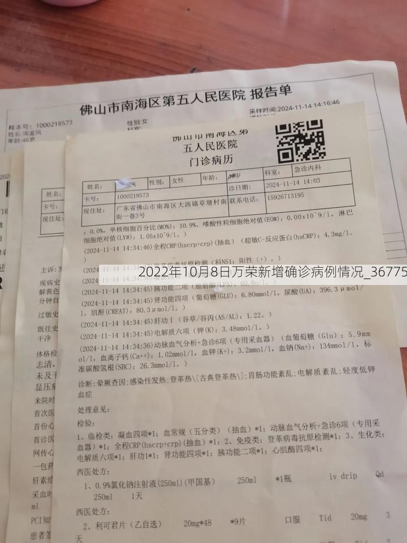 2022年10月8日万荣新增确诊病例情况_36775