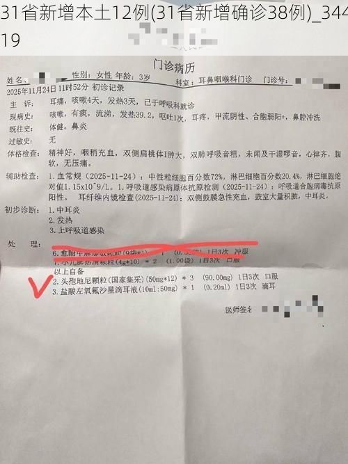 31省新增本土12例(31省新增确诊38例)_34419